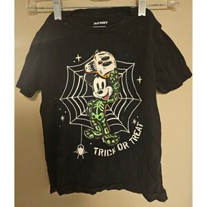 Old Navy Disney Halloween Mickey Mouse Trick or Treat T Shirt Kids Size S